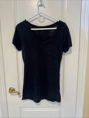 Alternative Apparel Navy V-Neck Short Sleeve Tee